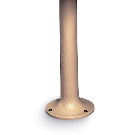 Bench Pedestal, Rnd, Sand, 16 1/4"x8 1/4"
