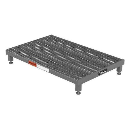 Single Step Platform, 5 in to 8 in H, 24 in W, 36 in D, Steel, 500 lb Load Capacity