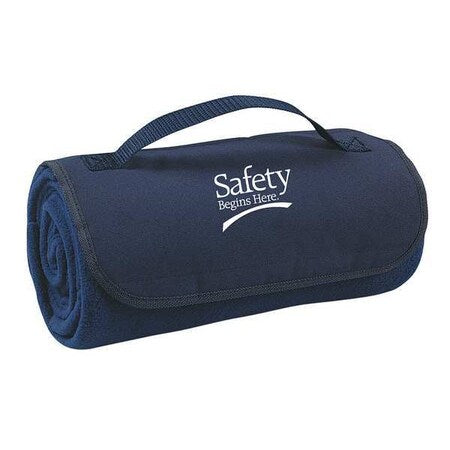 Blanket, Safety Begins Here, Navy Blue