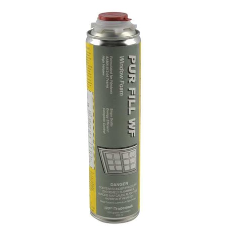 Spray Foam Sealant, Gun Application Method 22.4 oz, Aerosol Can, Yellow, 7 percent Expansion Ratio