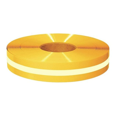 Floor Marking Tape, vinyl, No Legend, Yellow, 2 in W.