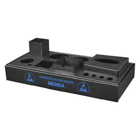 Workstation Organizer, 16 In, Poly, 7 Comp