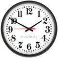 13-1/8" 24 Hour Face Wall Clock, Black