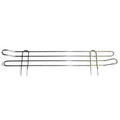 Stackable Shelf Ledge, 18"D x 18"W x 4"H, Chrome