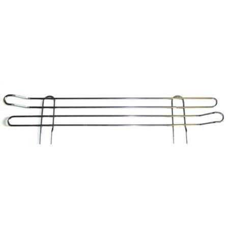 Stackable Shelf Ledge, 18"D x 18"W x 4"H, Chrome