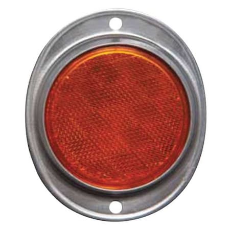 Color Reflector, Oval, Amber, 4-21/32" L