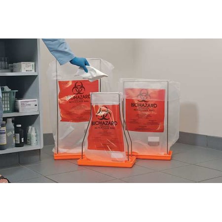 Autoclav. Biohazard Bag, 3gal, Clear, PK100