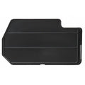 Plastic Divider, Black, 4 in L, 4 in H, 7 PK