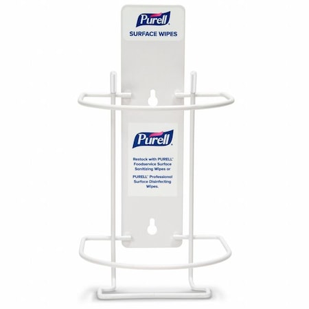 Surface Wipes Wall Bracket, Whte, 8 7/16"H