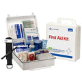 First Aid Kit and Housing, Plastic 210 Components, 50 People Served