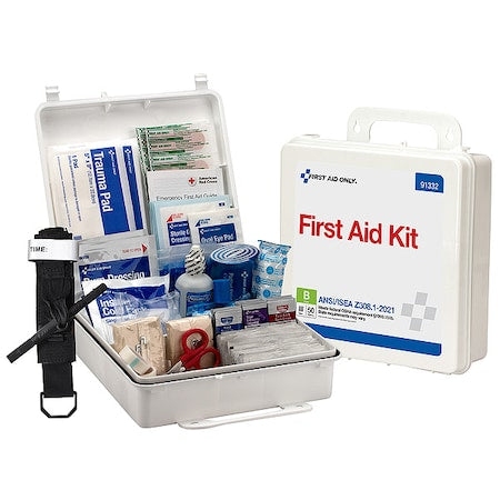 First Aid Kit and Housing, Plastic 210 Components, 50 People Served