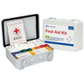 First Aid Kit and Housing, Metal 83 Components, 25 People Served