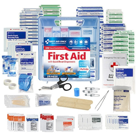 First Aid Kit and Housing, Plastic 370 Components, 50 People Served