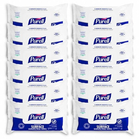 Disinfecting Wipes, 72 ct, Soft Pack, PK12