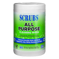 Wet Cleaning Wipes, Canister, Clear, PK6