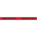 Barricade Tape, Danger Do Not Enter, Red, 2 in Wide x 180 ft Length, Vinyl, 4 mil