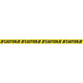 Floor Marking Tape, Polyester, Solid, Black, Yellow, 3 in W., 7 mil Thickness