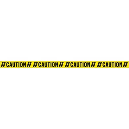 Floor Marking Tape, Polyester, Solid, Black, Yellow, 3 in W., 7 mil Thickness