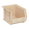Hang & Stack Storage Bin, Polypropylene, Ivory, 7 in H, 8 1/4 in W, 10 3/4 in L