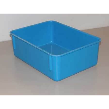 Stack & Nest Storage Container, 1.5 gal, 11-3/4 in L x 8-3/4 in W x 4-1/8 in H, Blue