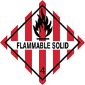 DOT Label, 4 In. H, Black/Red, White, PK250