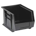 Black Hang and Stack Bin, 10-3/4"L x 8-1/4"W x 7"H, Outside Height: 7 in