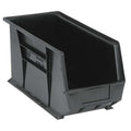 Hang & Stack Storage Bin, Polypropylene, Black, 9 in H, 8 1/4 in W, 18 in L