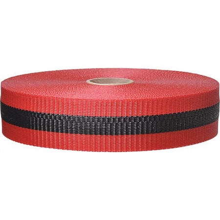 Barrier Tape, Woven, 2 In x 200 ft, Red