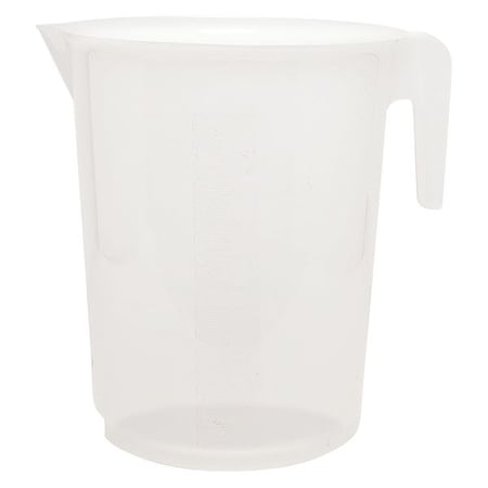 Pitcher, Polypropylene, Tall Form with Handle, 10 L / 2.6 gal Capacity, Not Rated Not Applicable