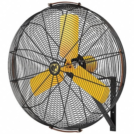 Corrosion Resistant Industrial Fan, Wall Mount, 36-1/2 in Blade Dia, 120V, 10,303 cfm