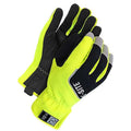 X-Site Mechanics Gloves, Polyester Palm, Spandex Back, S, Black/Yellow