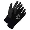 Coated Gloves, NBR, Textured, Palm, Black, 3XL (12) 1 PR