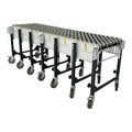 Skate Wheel Conveyor, 24 ft L, 26 3/4 in W, 200 lb/ft Max Load Capacity