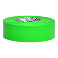 Flagging Tape, No Legend, Fluorescent Green, 1 3/16 in Wide x 150 ft Length, Vinyl, 5 mil