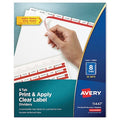 Label Dividers, 8 Tab, PK25