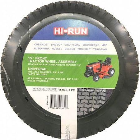 15X6.00-6 Lawn Mower Tire, SU12, 30 psi