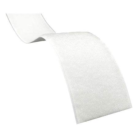 Reclosable Fastener, Rubber Adhesive, 27.5 yds, 2 in W, White