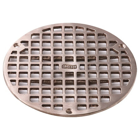Grate, Bronze, Round, 7-5/8 in Dia