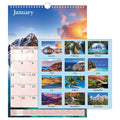 Scenic Monthly Wall Calendar, Landscape Photography, 12 x 17, 12-Month (Jan to Dec): 2025
