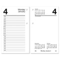 Desk Calendar Refill with Tabs, 3.5 x 6, White Sheets, 12-Month (Jan to Dec): 2025
