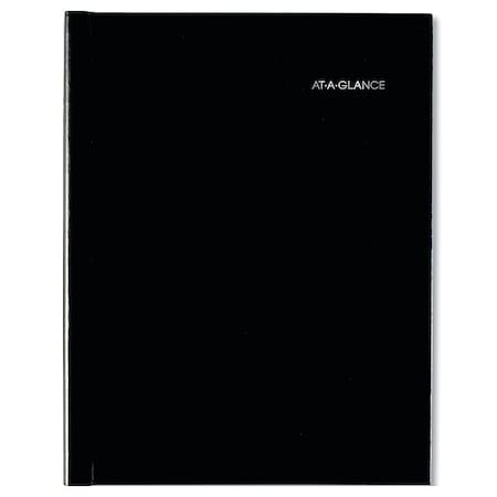 DayMinder Hardcover Weekly Vertical-Column Appointment Book, 11 x 8, 12-Month (Jan to Dec): 2025
