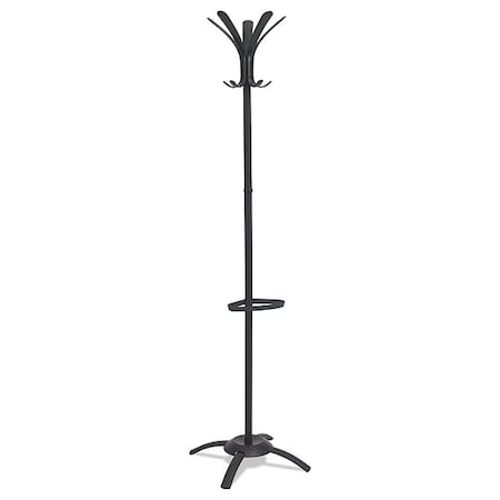 Coat Stand,Black,5 Hook