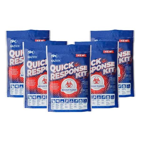 Spill Kit, 0 gal Volume Absorbed per Kit, Bag, Green