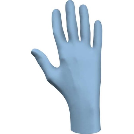 7005, Disposable Gloves, 4 mil Palm, Nitrile, Powdered, M (8), 100 PK, Blue