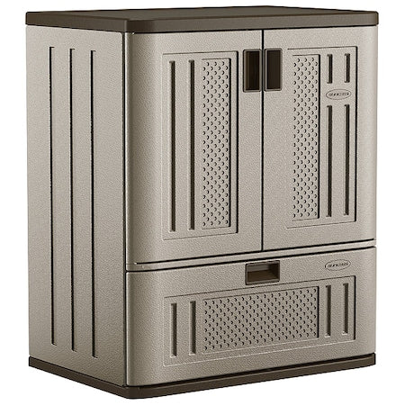 Plastic Storage Cabinet, 20"x36", Platinun