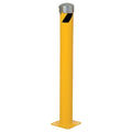 Bollard , 42 in H, Yellow , Carbon Steel