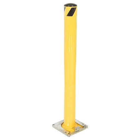 Bollard, Removable, 4-1/2", Yellow