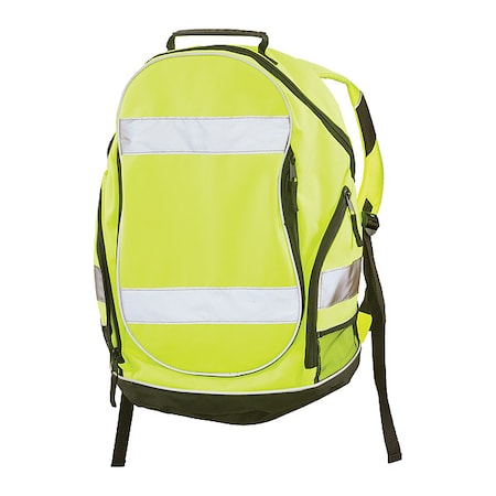 Backpack, Hi-Viz, Lime, 12.5""Lx8""Wx19""H