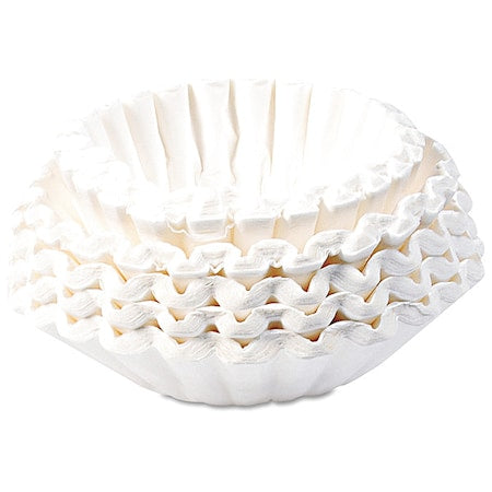 Flat Bottom Coffee Filters, 12 Cup Size, PK250