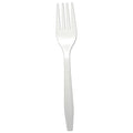 Disposable Fork, White, Plastic, PK1000, Pack Count: 1, 000